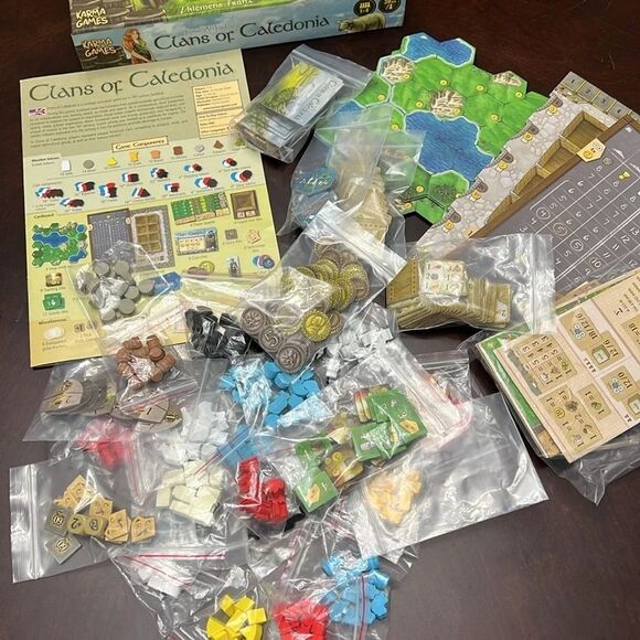 Clans of Caledonia Game *missing 2 pieces* 2017 No Longer in Production Rare - Picture 3 of 8